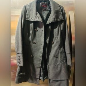 Yoki Black Double-Breasted Coat
